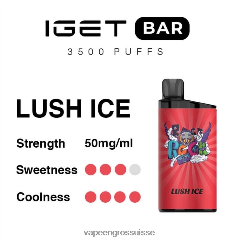 Vape En Gros - glace luxuriante 82F24293 IGET BAR 3500 5% de nicotine