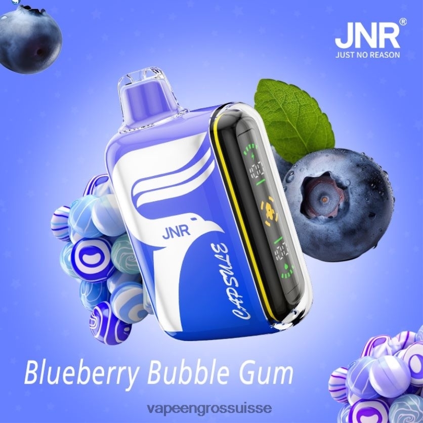 E Liquide Suisse - bubble-gum aux myrtilles 82F242600 JNR CAPSULE