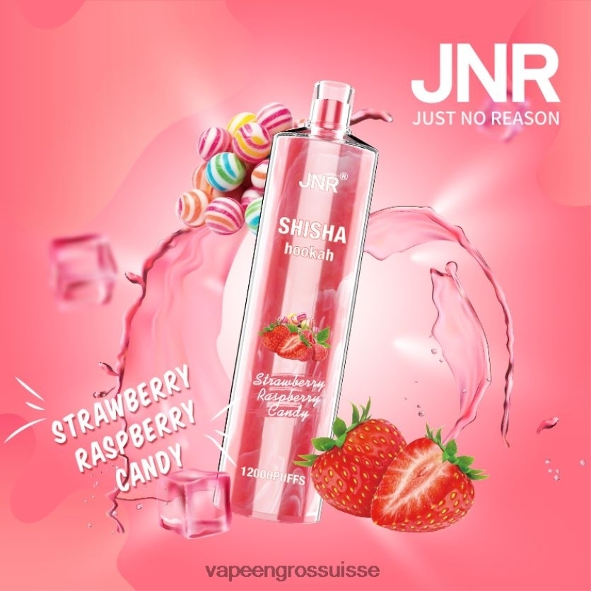 Magasin Vape Genève - bonbons à la fraise et à la framboise 82F242691 JNR SHISHA