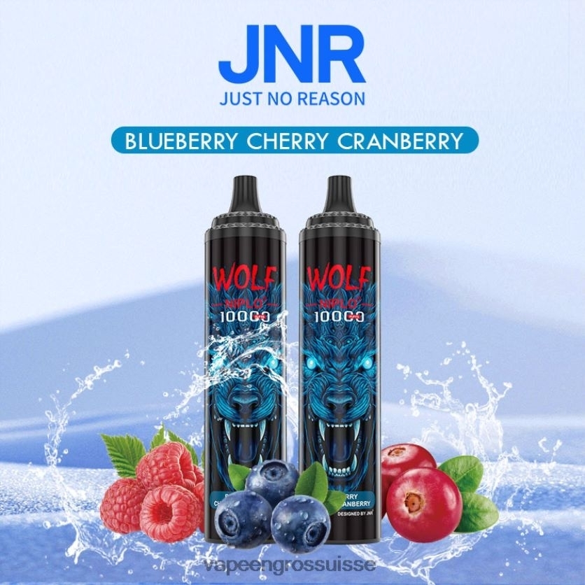 Vape En Gros Suisse - myrtille cerise canneberge 82F242760 JNR WOLF NIPLO