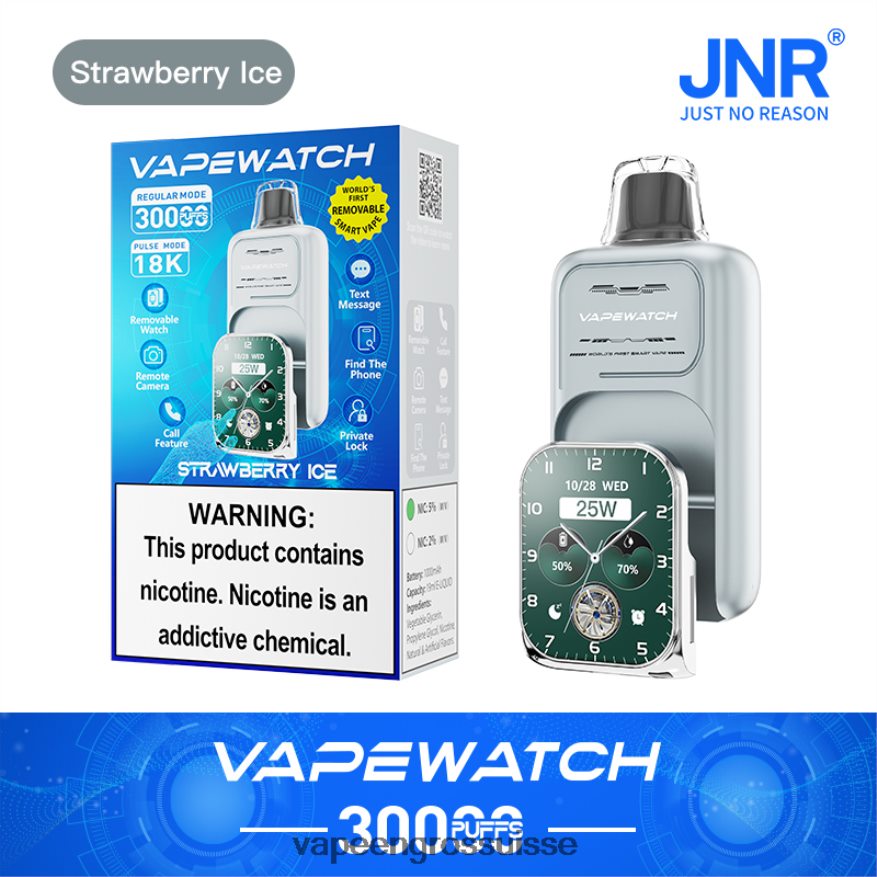 Vape Suisse Pas Cher - JNR montre vape 2X4J6D10 glace à la fraise