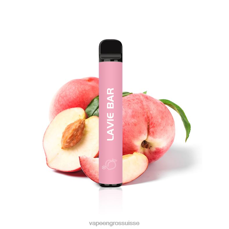 Cigarette Électronique Genève - glace à la pêche LAVIE BAR Version 2% 800 bouffées 0TDZX325