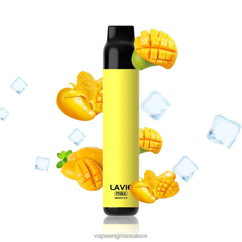 Vape Jetable Suisse - glace à la mangue LAVIE BAR 5000 bouffées - maximum 0TDZX279