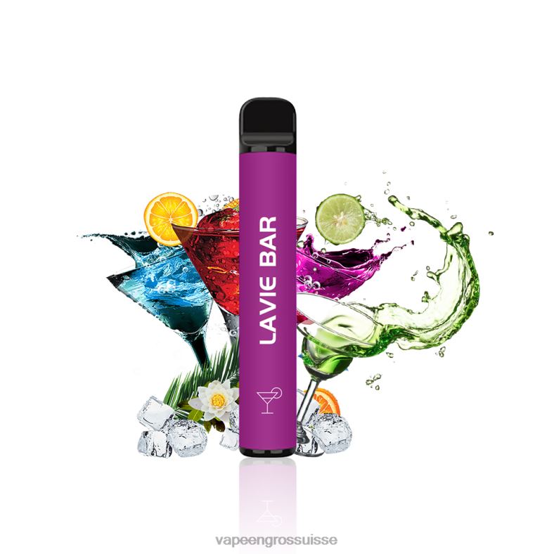 Vapotage Suisse - cocktail LAVIE BAR Version 2% 800 bouffées 0TDZX319