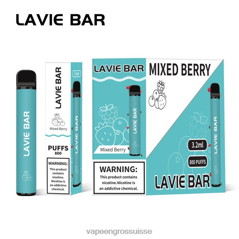 Vapoteuse En Gros - baies mélangées LAVIE BAR 800 bouffées 0TDZX316