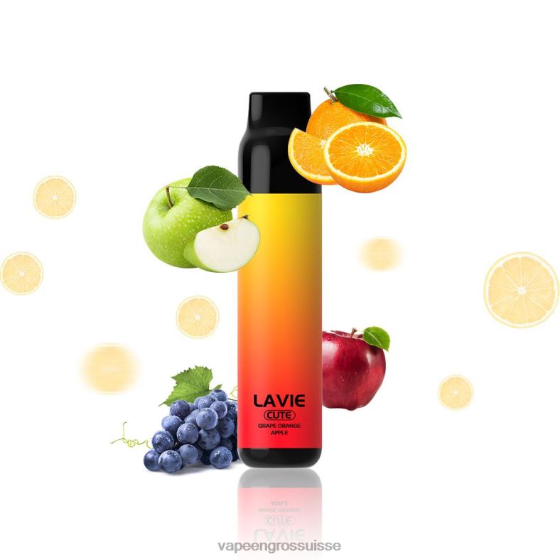 Vapoteuse En Gros - raisin orange pomme LAVIE BAR 3000 bouffées 0TDZX288