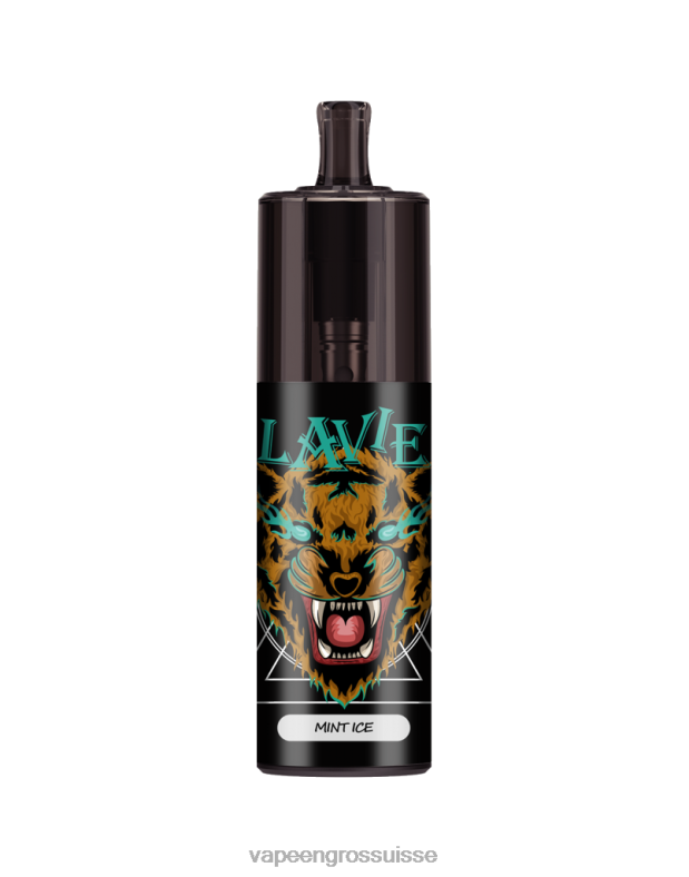 Vape Jetable Suisse - glace à la menthe LAVIE COLOUR BAR Contrôle du débit d'air 10 000 bouffées 0TDZX335