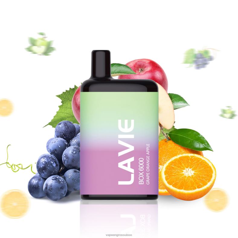 E Liquide Suisse - raisin orange pomme LAVIE BOX 6000 bouffées 0TDZX202
