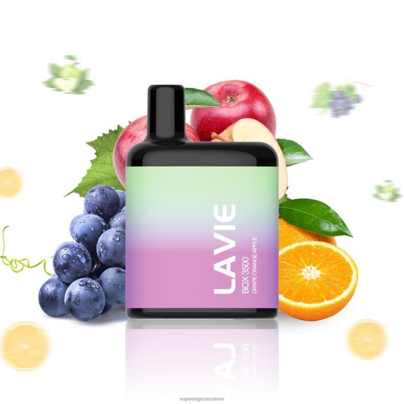 Vape Genève - raisin orange pomme LAVIE BOX 3500 bouffées 0TDZX212