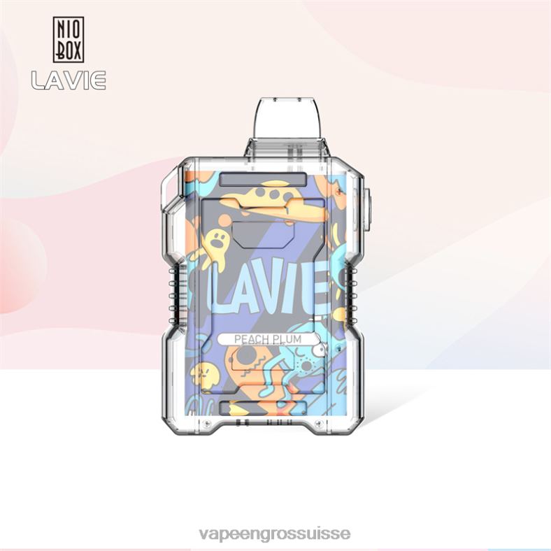 Vape Genève - pêche prune LAVIE NIO BOX 9000 bouffées 0TDZX198