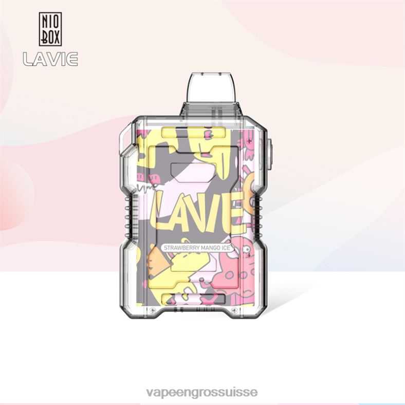 Vapoteuse En Gros - glace à la fraise et à la mangue LAVIE NIO BOX 9000 bouffées 0TDZX190