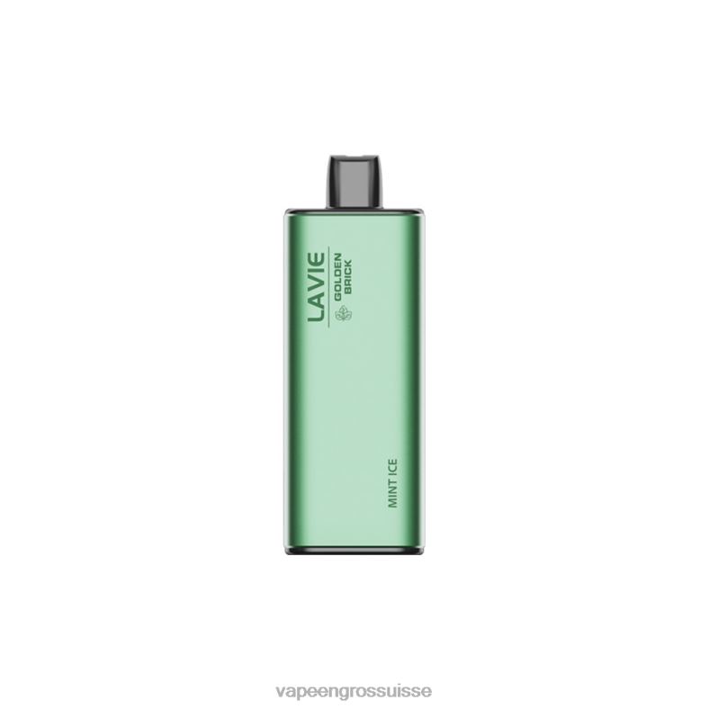 E Liquide Suisse - glace à la menthe LAVIE GOLDEN BRICK 10000 bouffées 0TDZX62