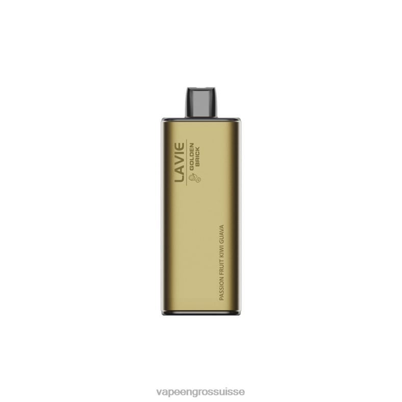 Eliquide En Gros - fruit de la passion kiwi goyave LAVIE GOLDEN BRICK 10000 bouffées 0TDZX63