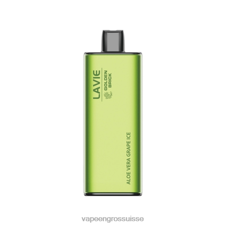 Magasin Vape Genève - glace au raisin à l'aloe vera LAVIE GOLDEN BRICK 10000 bouffées 0TDZX51