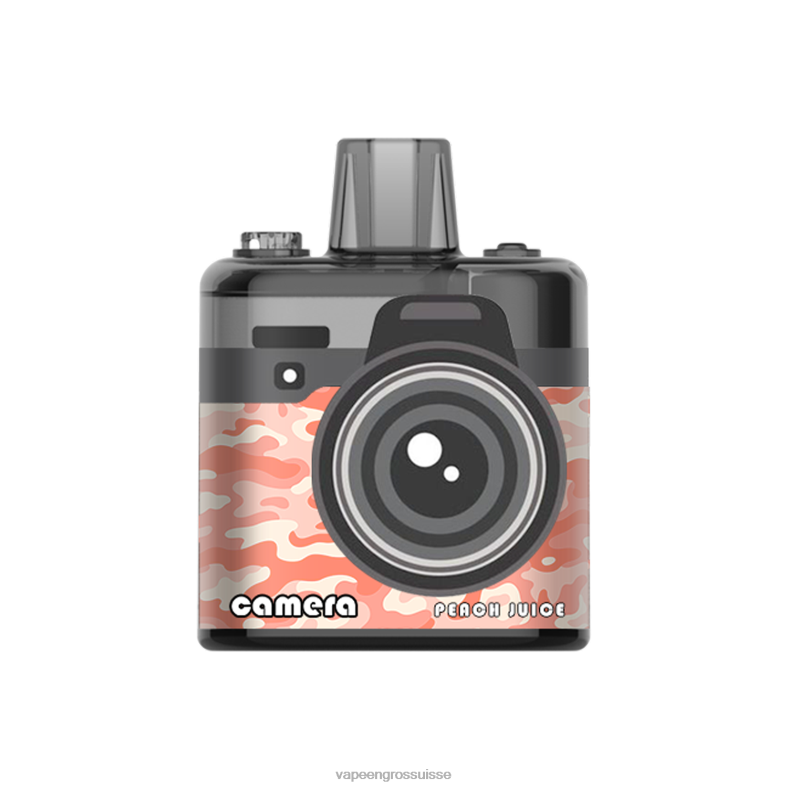 E Liquide Suisse - jus de pêche LAVIE Camera 8000 bouffées 0TDZX174