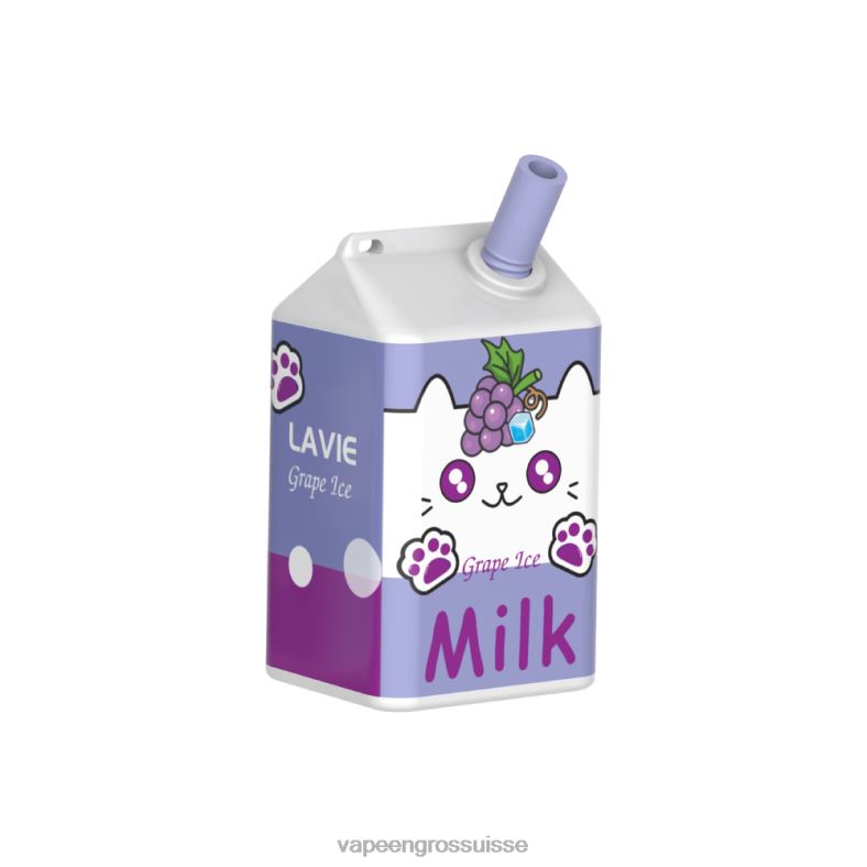 Cigarette Electronique En Gros - glace aux raisins LAVIE MILK 7000 bouffées 0TDZX186