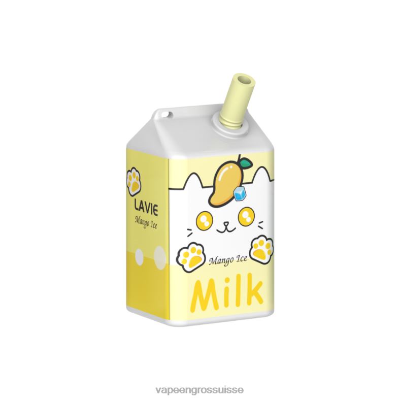 Vape Suisse Pas Cher - glace à la mangue LAVIE MILK 7000 bouffées 0TDZX178