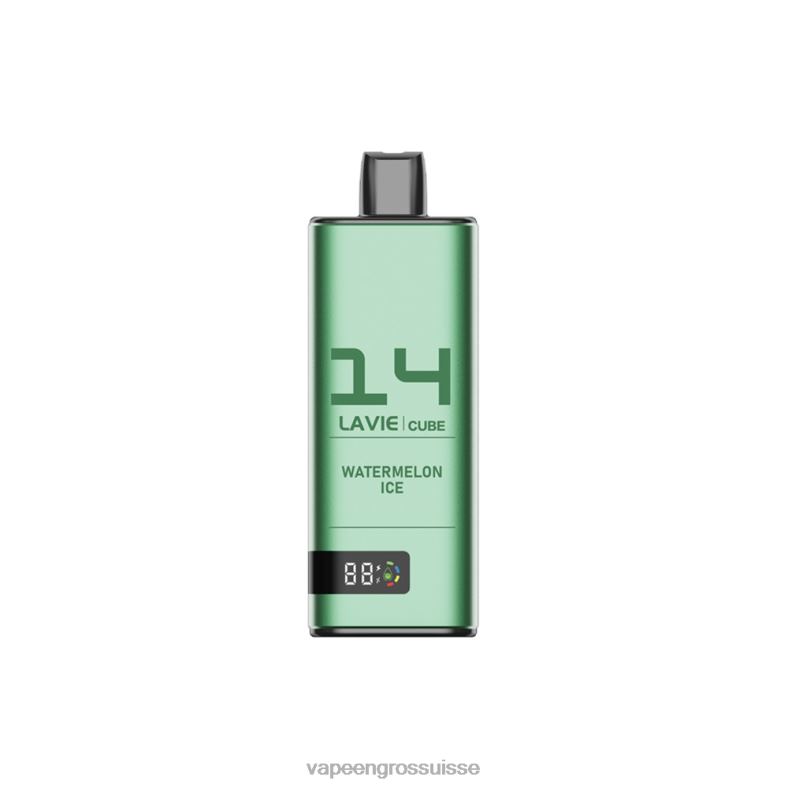 E Liquide Suisse - glace à la pastèque LAVIE Cube 20000 bouffées 0TDZX48