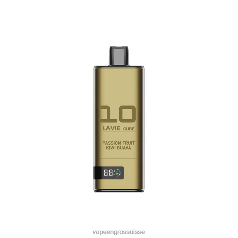 Vape Genève - fruit de la passion kiwi goyave LAVIE Cube 20000 bouffées 0TDZX44