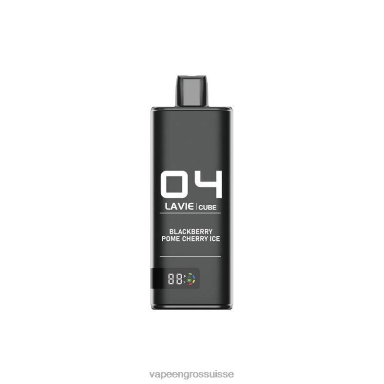 Vape Suisse Pas Cher - glace à la cerise et aux pépins de mûre LAVIE Cube 20000 bouffées 0TDZX38