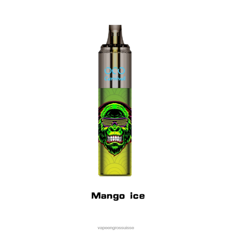 Cigarette Électronique Genève - glace à la mangue LAVIE OCO carnaval 10000 bouffées 0TDZX353
