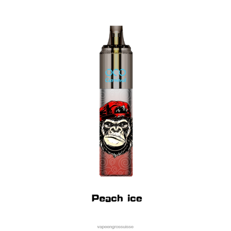 Vape En Gros - glace à la pêche LAVIE OCO carnaval 10000 bouffées 0TDZX355
