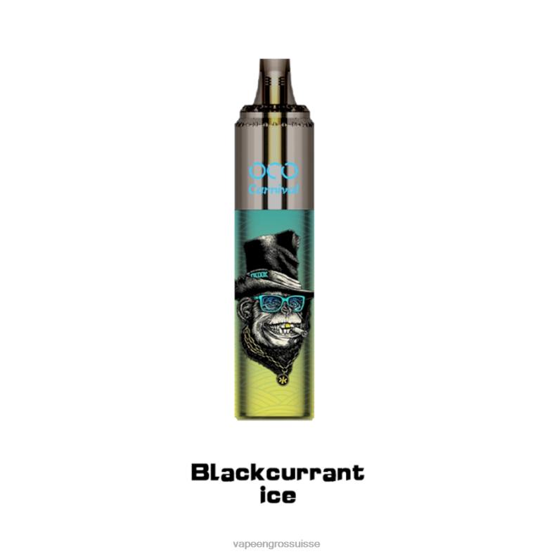 Vaporizer Zurich - glace au cassis LAVIE OCO carnaval 10000 bouffées 0TDZX348