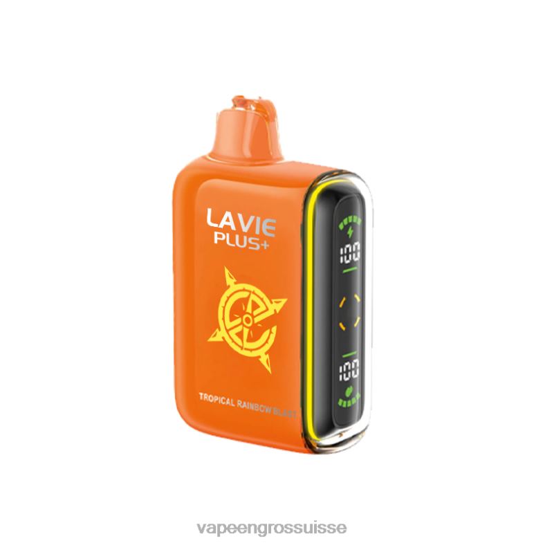 Vaporizer Zurich - explosion d'arc-en-ciel tropical LAVIE PLUS 15000 bouffées 0TDZX96