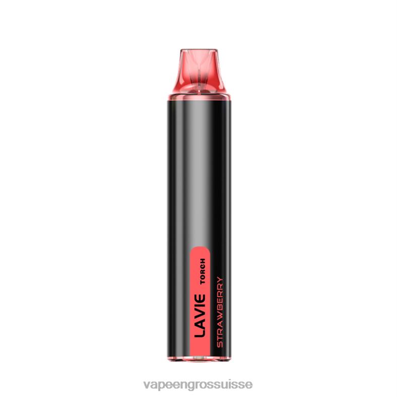 Vapotage Suisse - fraise LAVIE Torch 6000 bouffées 0TDZX137