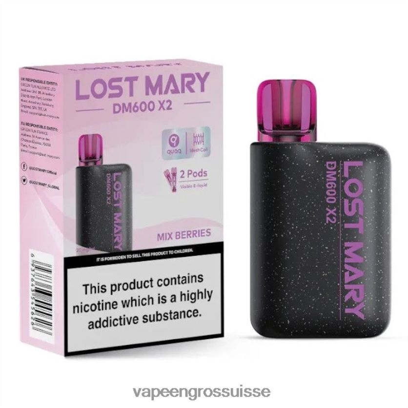 Cigarette Électronique Genève - mélanger les baies 82F242476 LOST MARY DM600 X2