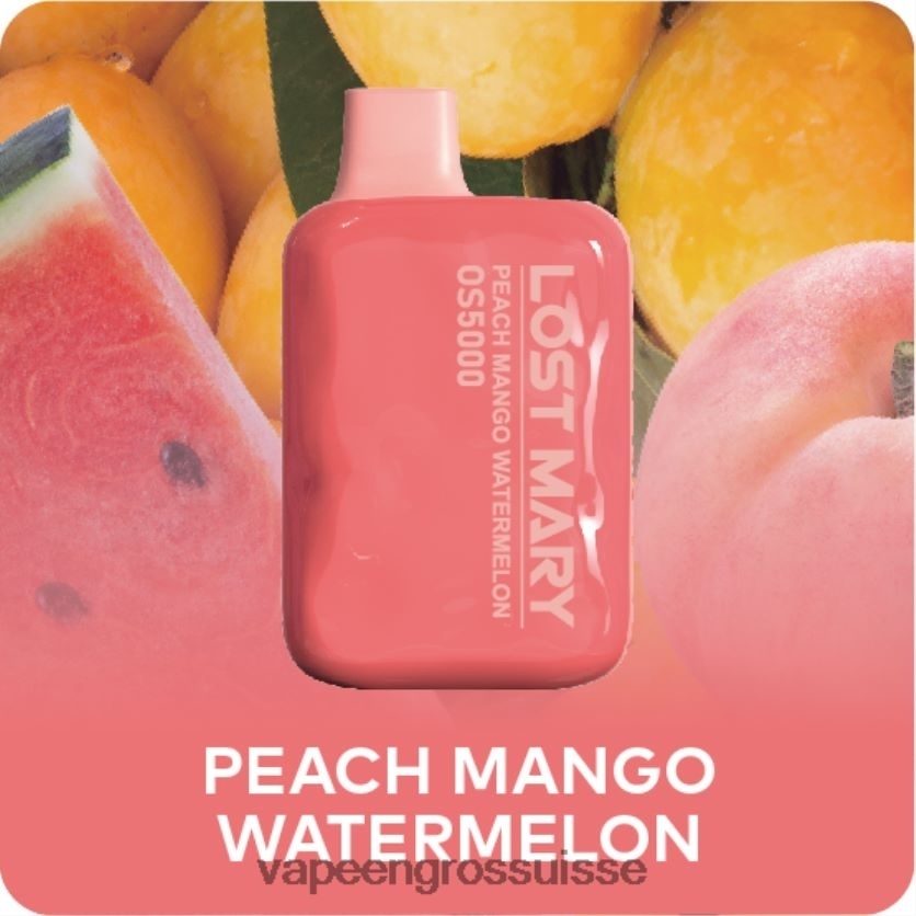 pêche, mangue, pastéque