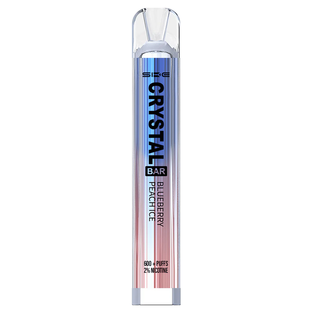 Cigarette Électronique Genève - glace à la pêche et aux myrtilles 82F242267 SKE Crystal Bar vape jetable 600 bouffées