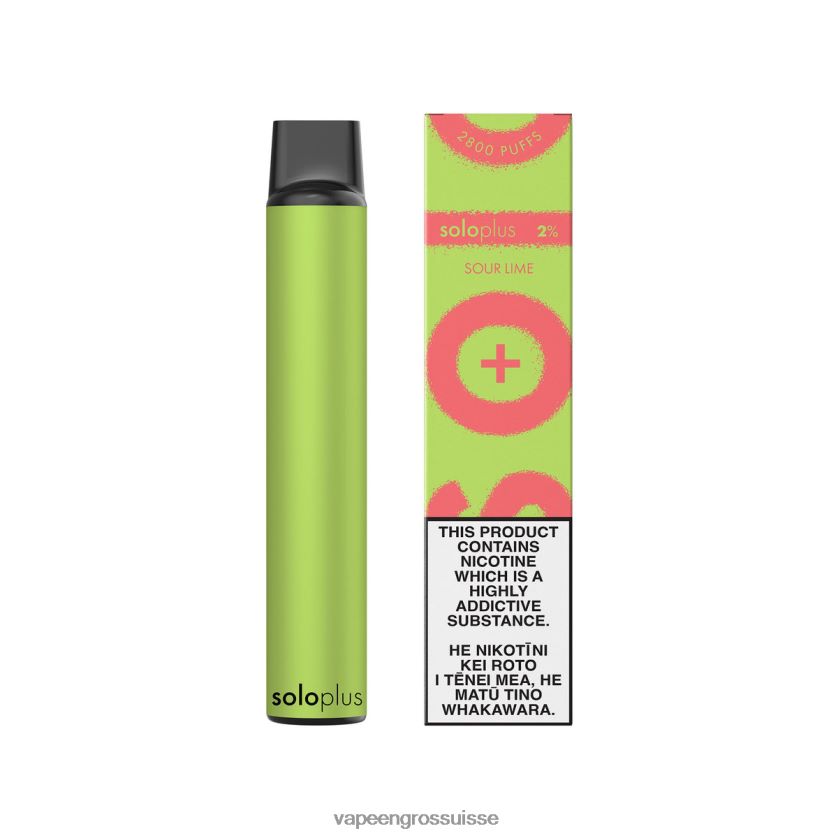 E Liquide Suisse - Solo Plus vape jetable citron vert aigre 8FJPV434