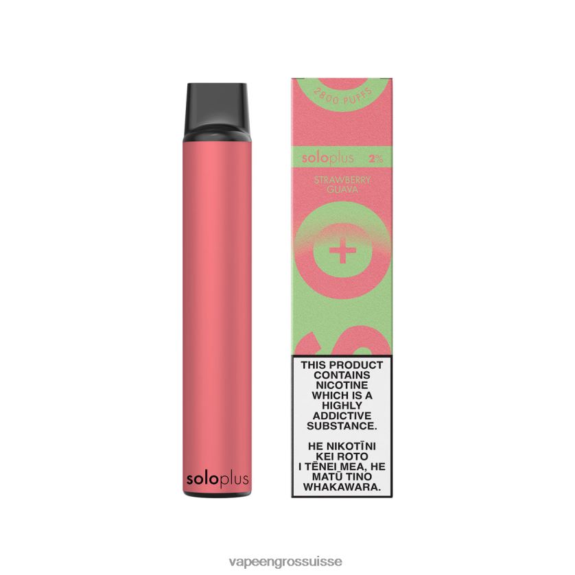 Magasin Vape Genève - Solo Plus collection paradis de vape jetable goyave aux fraises 8FJPV437