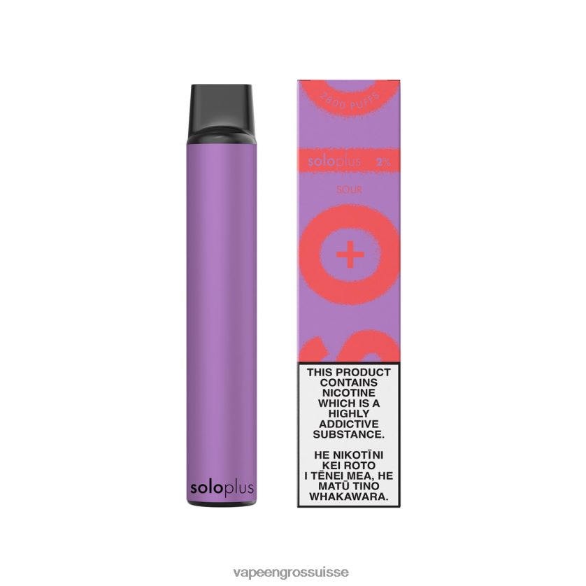 Vapotage Suisse - Solo Plus vape jetable aigre 8FJPV425