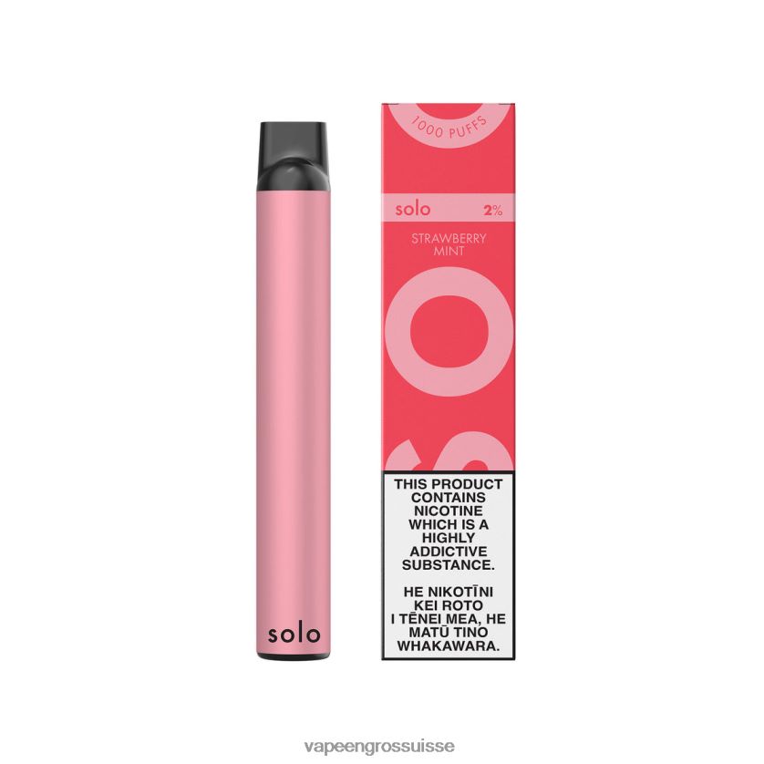 Cigarette Electronique En Gros - Solo vape jetable menthe fraise 8FJPV44