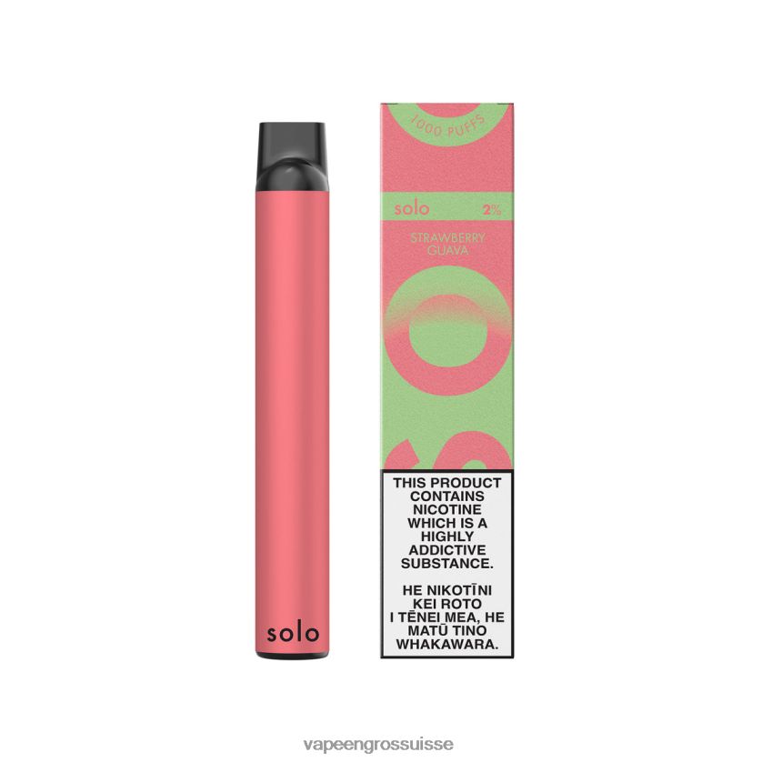 Eliquide En Gros - Solo collection paradis de vape jetable goyave aux fraises 8FJPV421