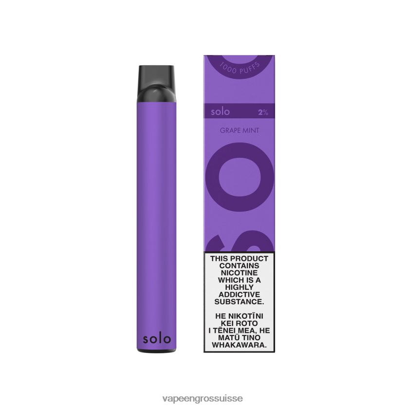 Eliquide En Gros - Solo vape jetable menthe raisin 8FJPV47