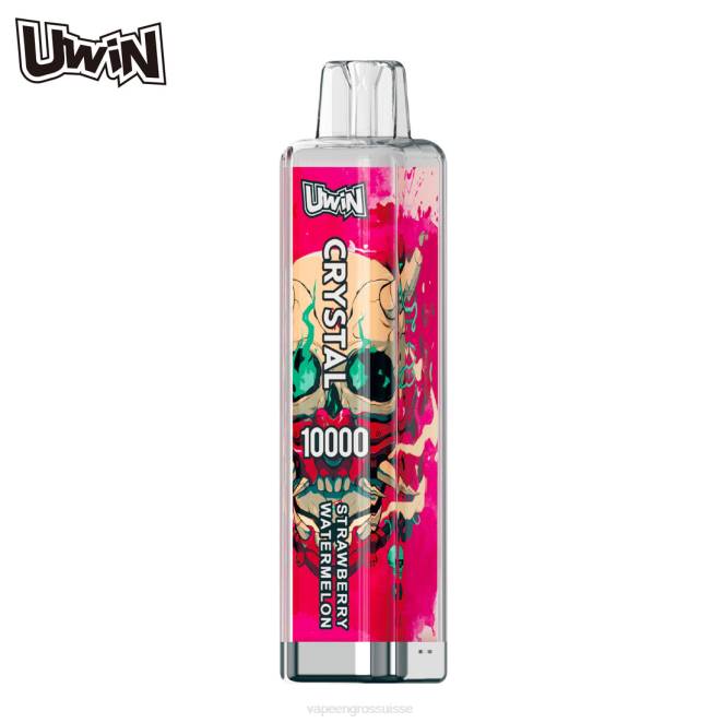 Cigarette Electronique En Gros - UWIN CRYSTAL 10000 vapes jetables pastèque fraise 446J368