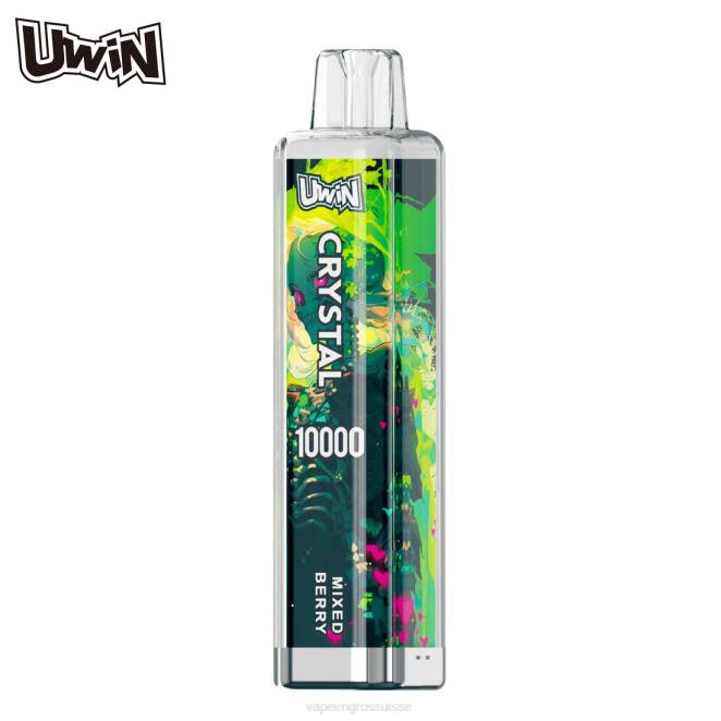 Vape En Gros Suisse - UWIN CRYSTAL 10000 vapes jetables baies mélangées 446J379