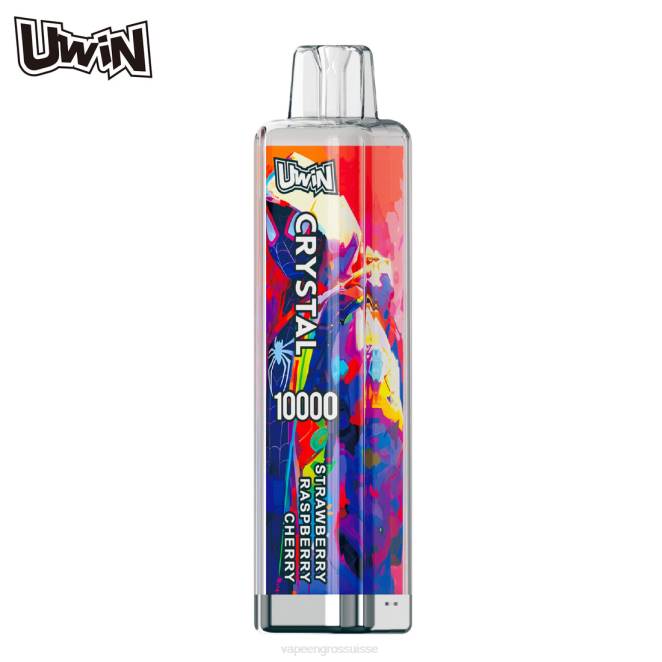 Vapoteuse En Gros - UWIN CRYSTAL 10000 vapes jetables fraise framboise cerise 446J372