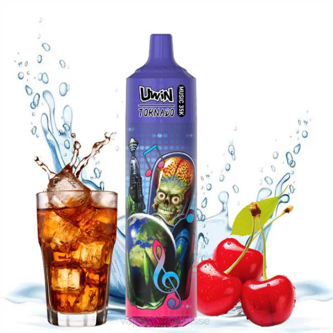 Vape En Gros Suisse - UWIN CRYSTAL vape jetable 35k cola aux cerises 446J393