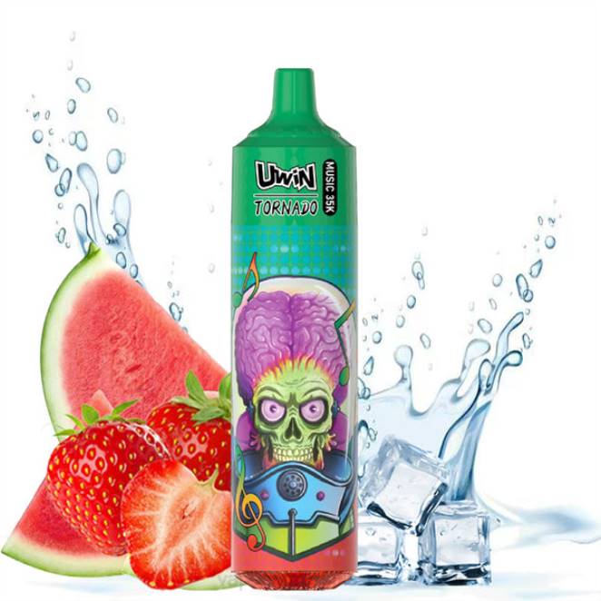 Vape En Gros - UWIN CRYSTAL vape jetable 35k pastèque fraise 446J383