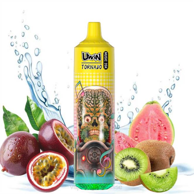 Vape Suisse Pas Cher - UWIN CRYSTAL vape jetable 35k kiwi fruit de la passion goyave 446J388