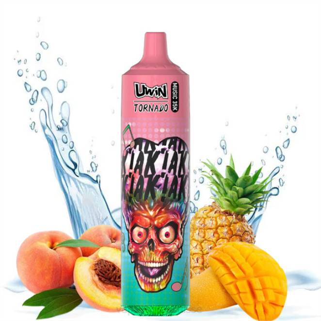 Vaporizer Zurich - UWIN CRYSTAL vape jetable 35k pêche mangue ananas 446J390