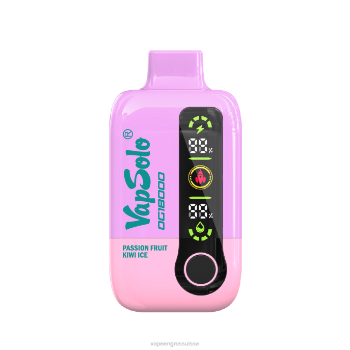 Cigarette Electronique En Gros - 6R0Z4 VapSolo dg18000 glace au kiwi aux fruits de la passion