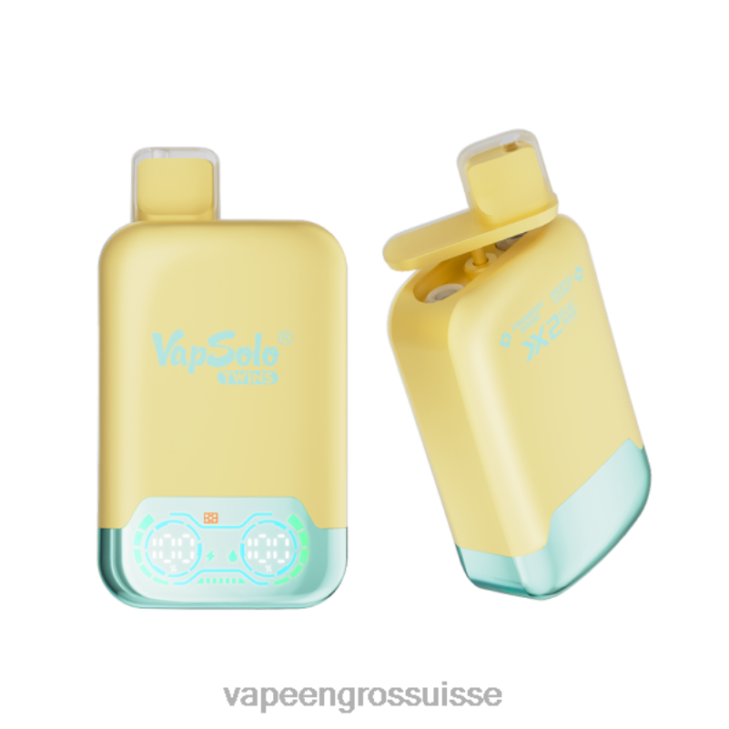 Stylo Vape Jetable - Vapsolo TWINS vape jetable ananas noix de coco & fraise banane V084P125