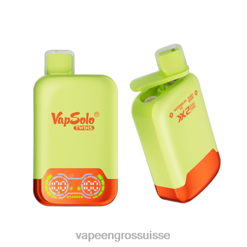 Vape Atomiseur - Vapsolo TWINS vape jetable glace à la pastèque et mélange de baies V084P128