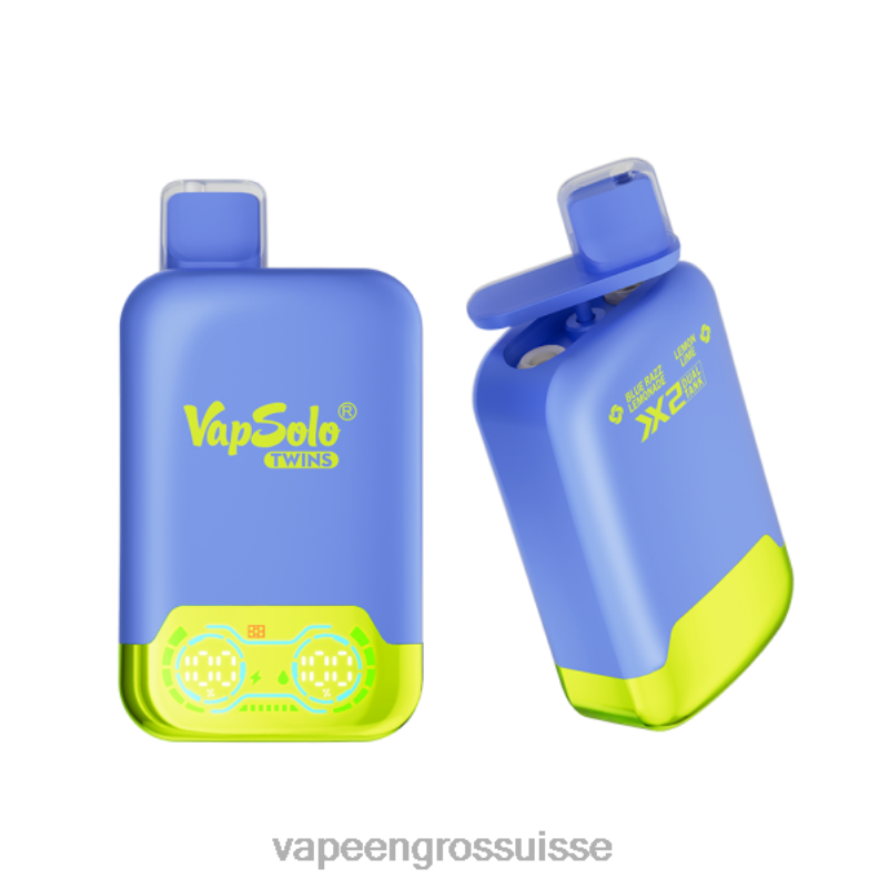 Vapoteuse En Gros - Vapsolo TWINS vape jetable limonade blue razz et citron vert V084P120
