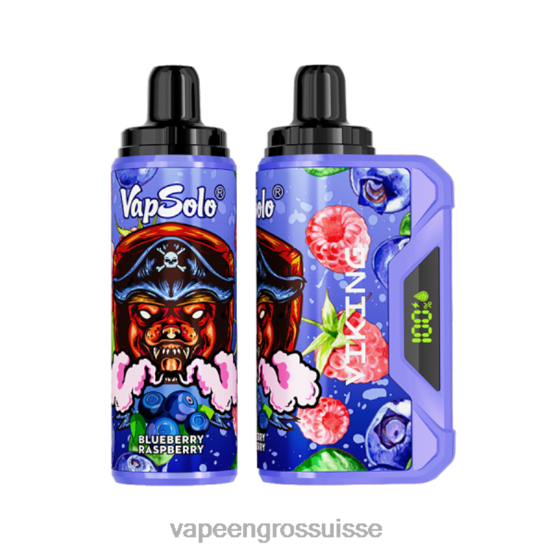 Cigarette Electronique En Gros - Vapsolo VIKING vape jetable myrtille framboise V084P132